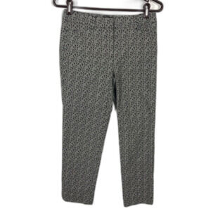 White House Black Market Knit Pattern Slim Ankle Pants Women's Size 2